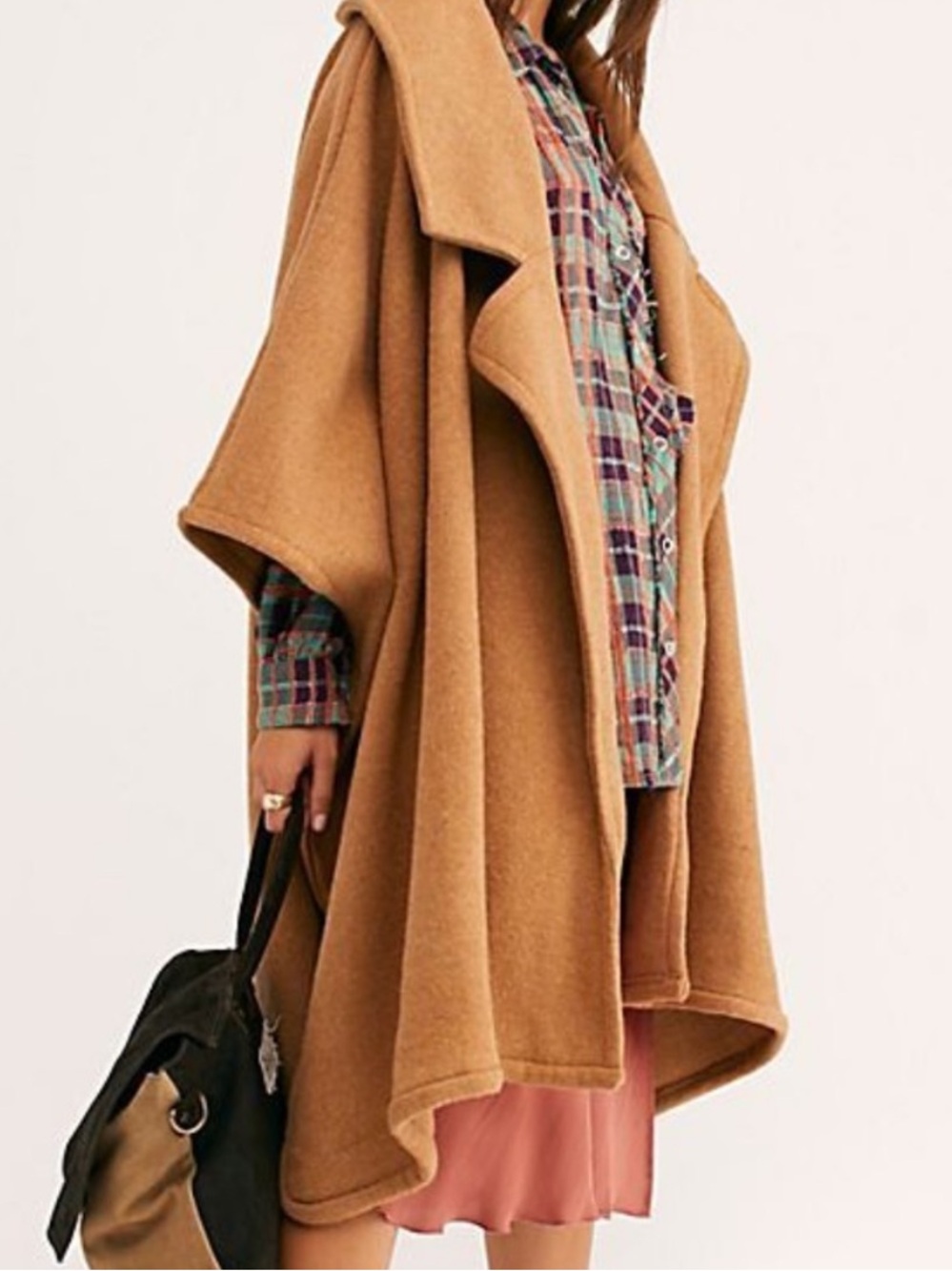 Free People Off Duty Oversized Wool Cape